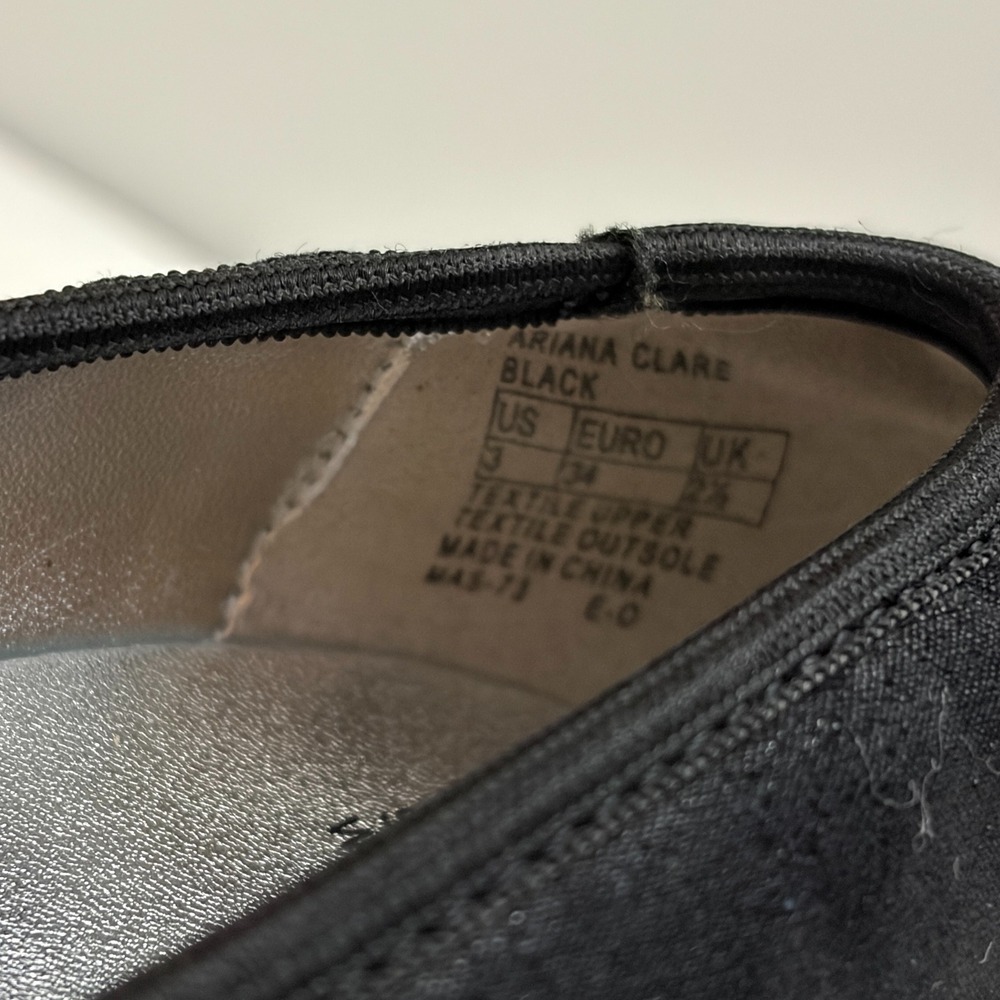 Stuart Weitzman Ariana Clare Wedge Pump Black Textile Size 3 US 34 EUR - Picture 4 of 11